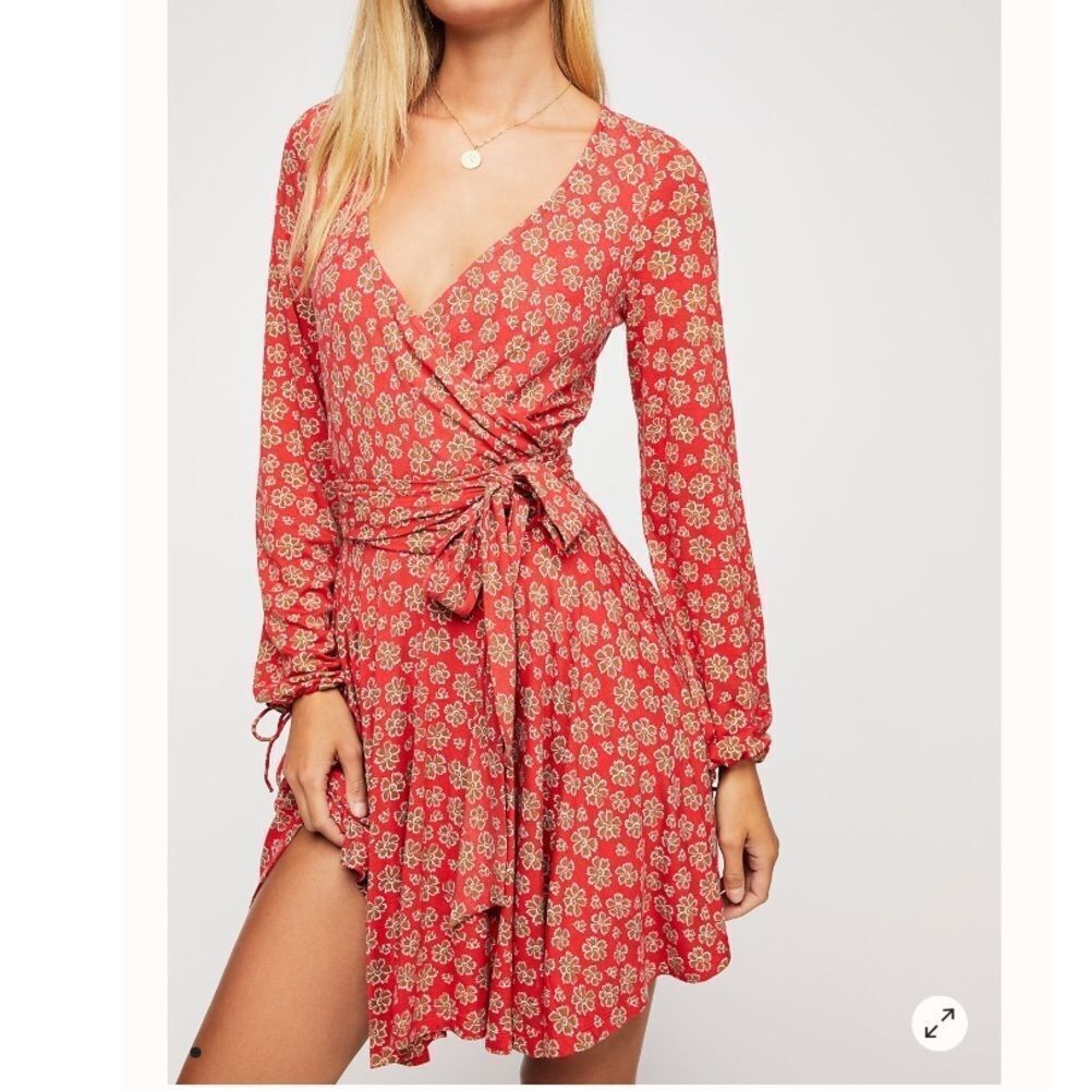 NWT Free People Pradera Wrap Mini Dress